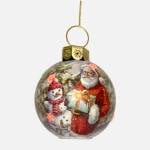 (C) Santa with Snowman