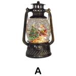 SPINNING WATER SANTA LANTERN A