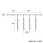 RGB Curtain Light 1.8m